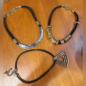 Chico’s Silver and Gold Necklaces